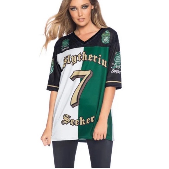RARE - Harry Potter Slytherin Touchdown Jersey BlackMilk - Unisex S - Picture 7 of 7
